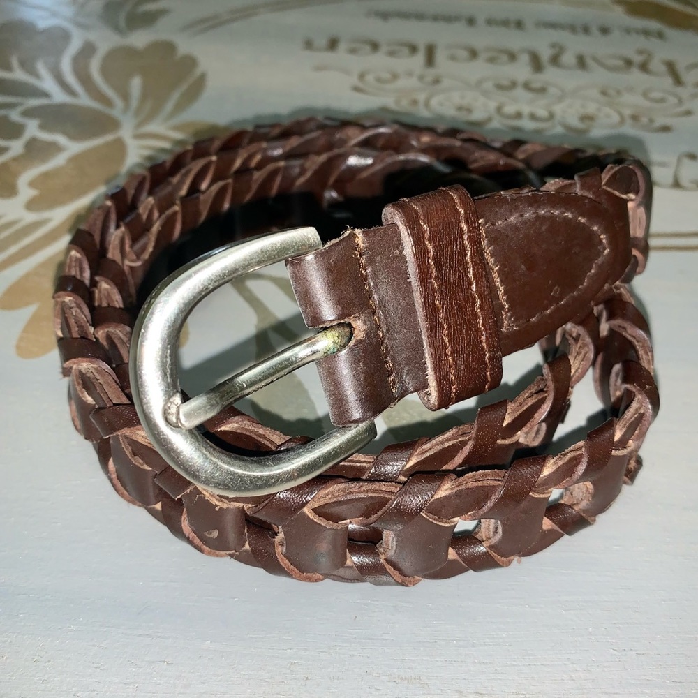 💕Brown leather belt Size M/L